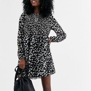 ASOS Floral Smocked Daisy Chiffon Dress